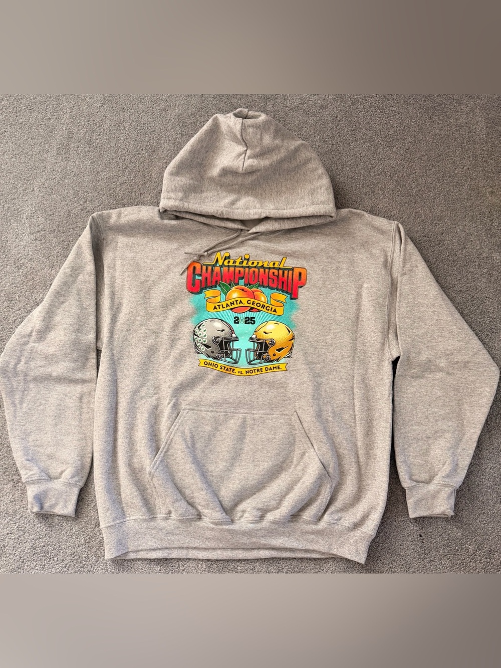 Ohio State Notre Dame 2025 CFP National Championship Hoodie Large